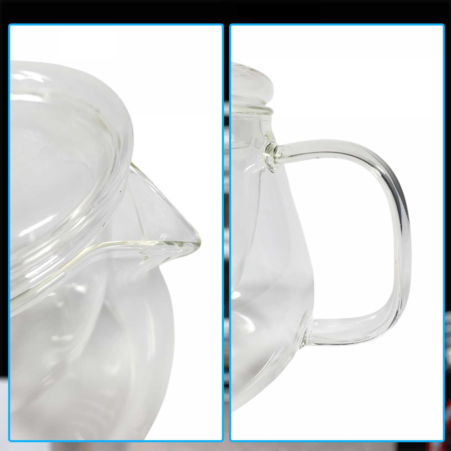 One Two Cups Teko Teh Kaca Saringan Tahan Panas Infuser Teapot 480ml - YD480