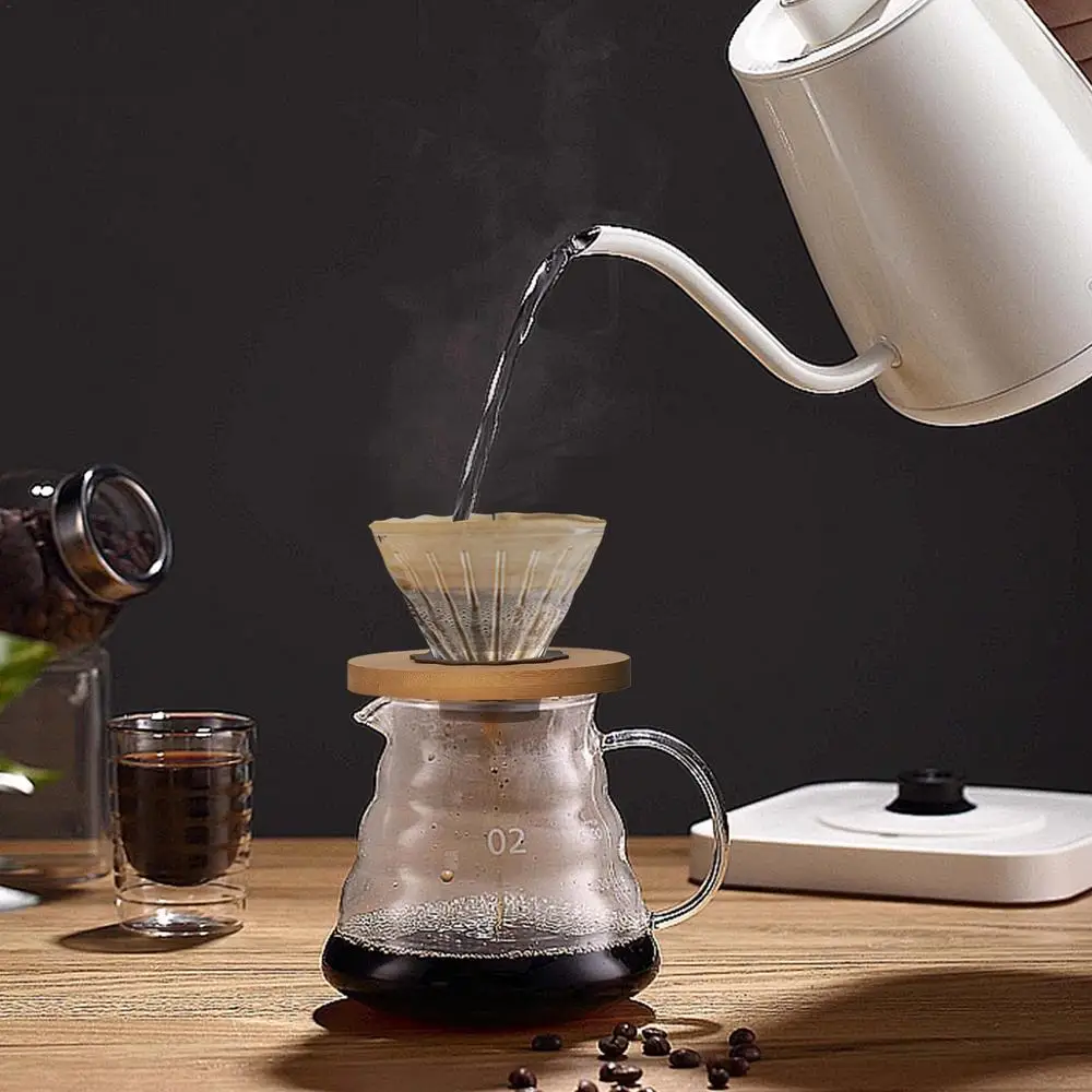 One Two Cups V60 Coffee Dripper Kaca Alat Seduh Kopi Manual 1-4 Cup - SD-8106