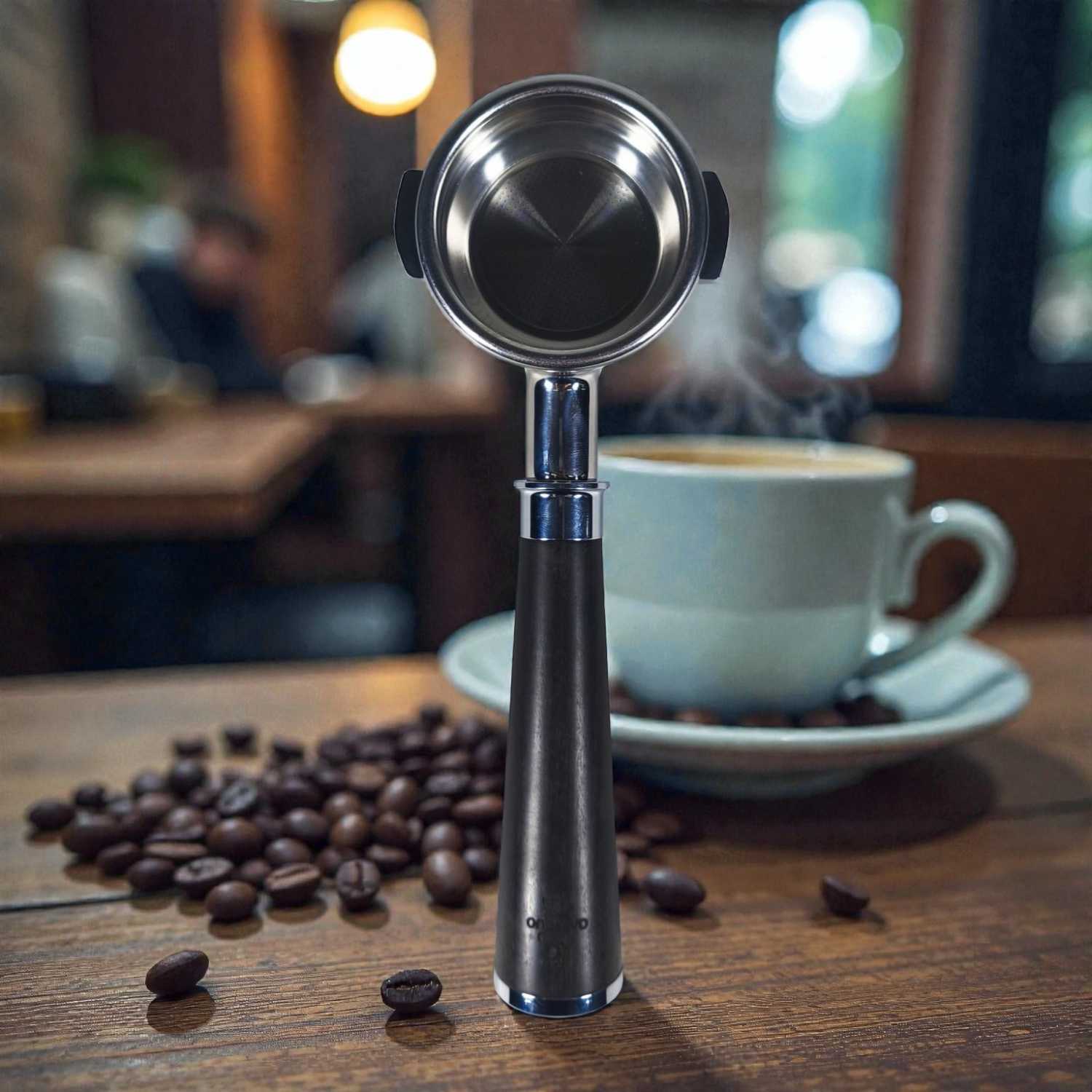 One Two Cups Non Pressurized Portafilter E61 Stainless Steel 58mm Kayu - CHA304