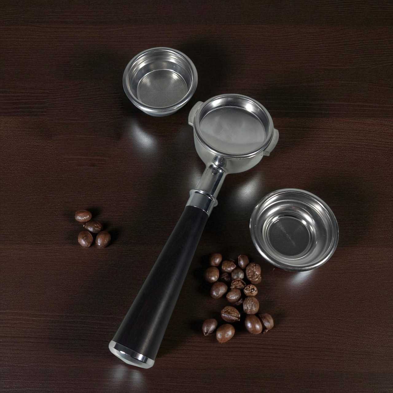 One Two Cups Non Pressurized Portafilter E61 Stainless Steel 58mm Kayu - CHA304