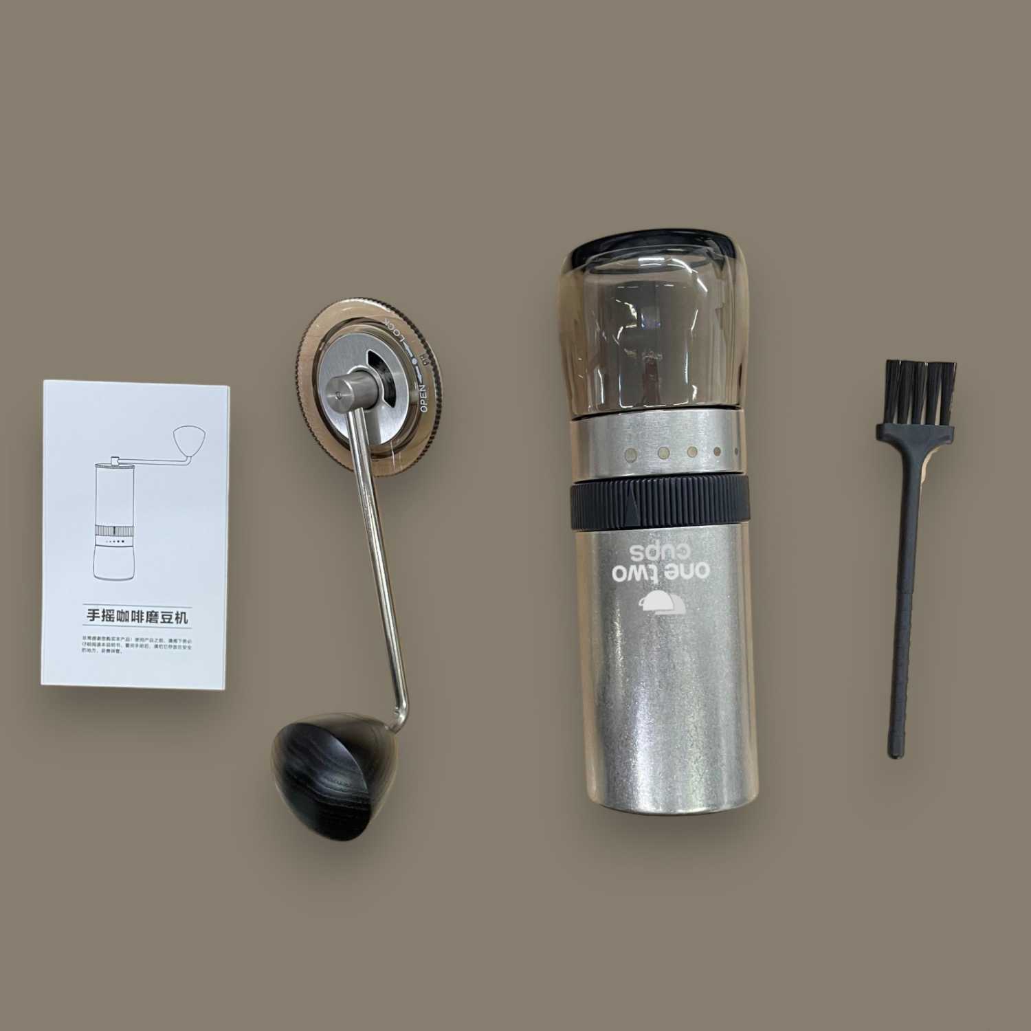 One Two Cups Alat Penggiling Kopi Manual Coffee Grinder Seven Cornered - I-88