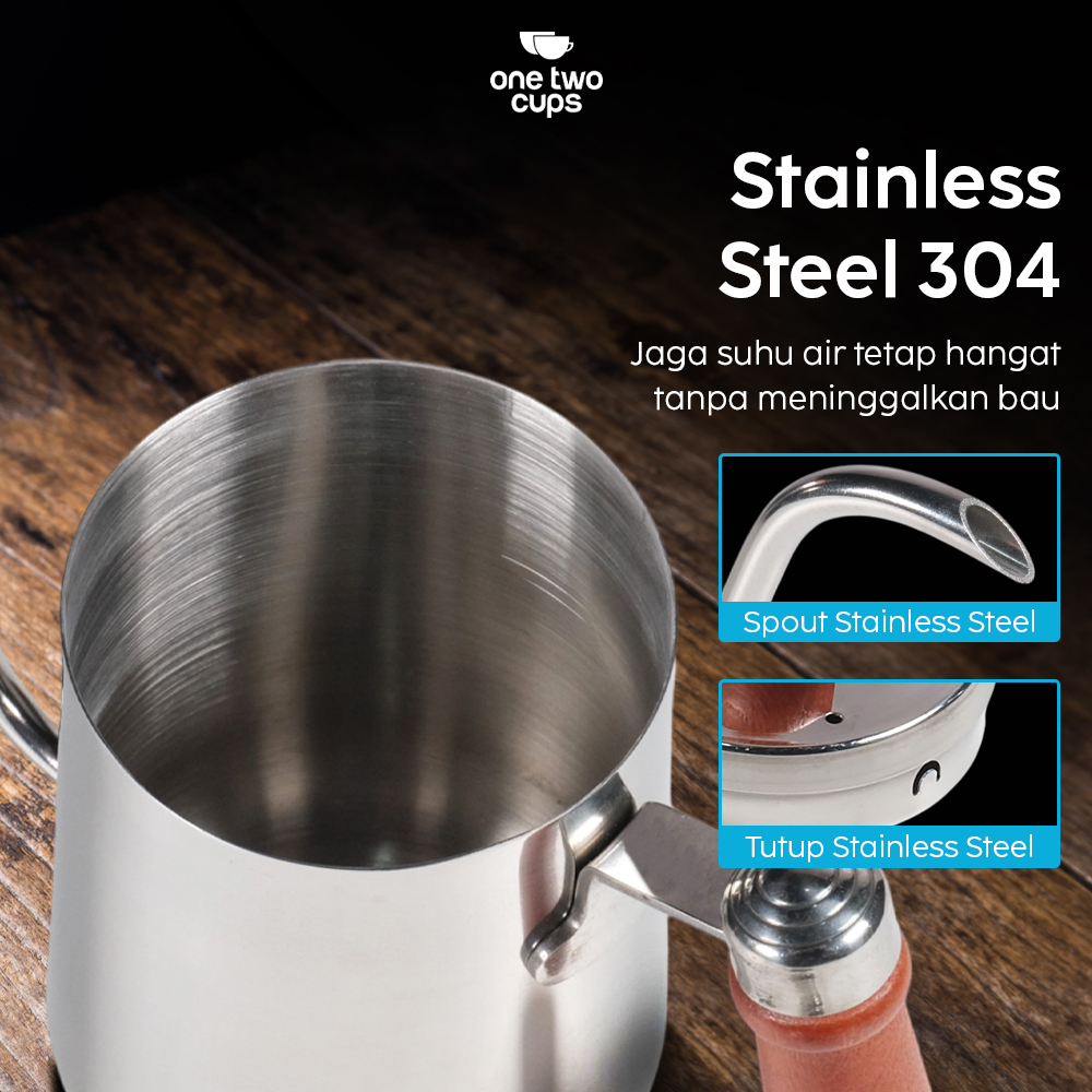 ginee_20260115150733034_1118323434.jpg One Two Cups Teko Kopi Leher Angsa Gooseneck Pour Over Kettle 600ml - STS304