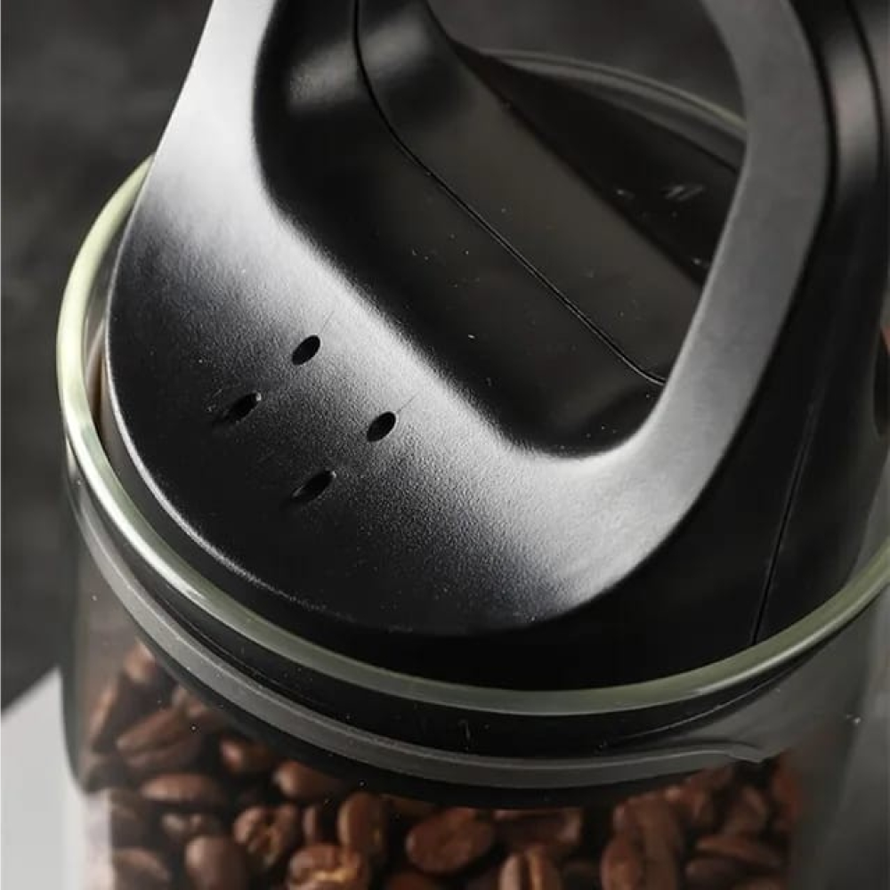One Two Cups Toples Kaca Penyimpanan Biji Kopi Vacuum Sealed Lid 950ml - SL330