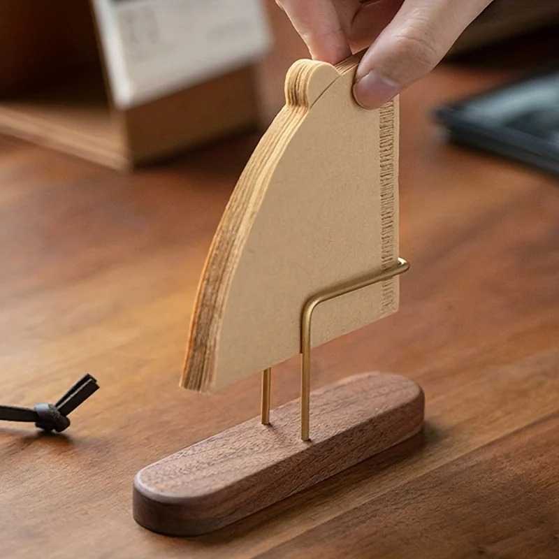 One Two Cups Coffee Filter Paper Holder Wood Tempat Kertas Filter - P-55