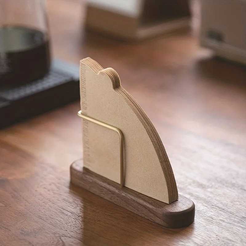 One Two Cups Coffee Filter Paper Holder Wood Tempat Kertas Filter - P-55