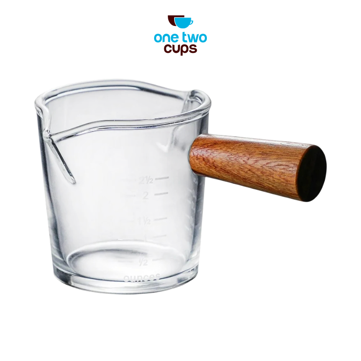 One Two Cups Gelas Takar Kopi Espresso Measuring Double Mouth 150ml - JK-150
