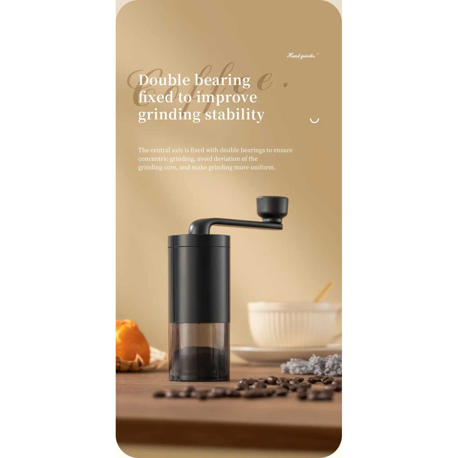 ginee_20260115152136852_4973334409.jpg One Two Cups Penggiling Kopi Manual Hand Coffee Grinder Ceramic Burr - SY-002