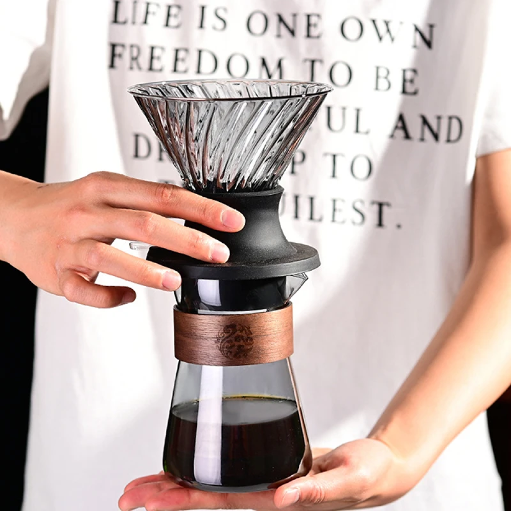 One Two Cups Teko Kopi Coffee Server V60 Drip Pour Over 500ml - NH465