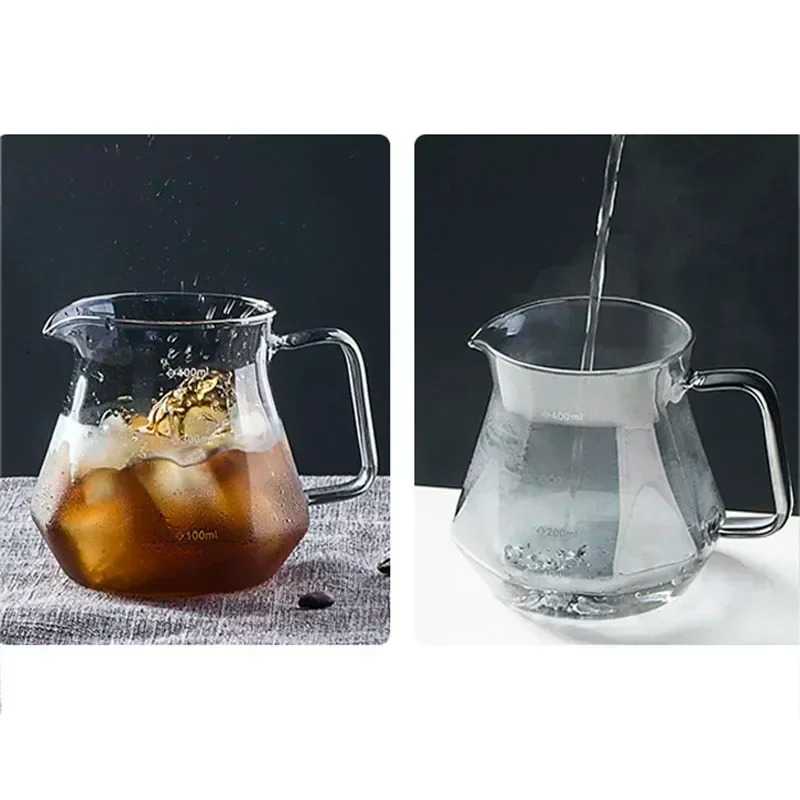 One Two Cups Teko Kopi Coffee Server V60 Drip Kaca Borosilikat 600ml - LCS38