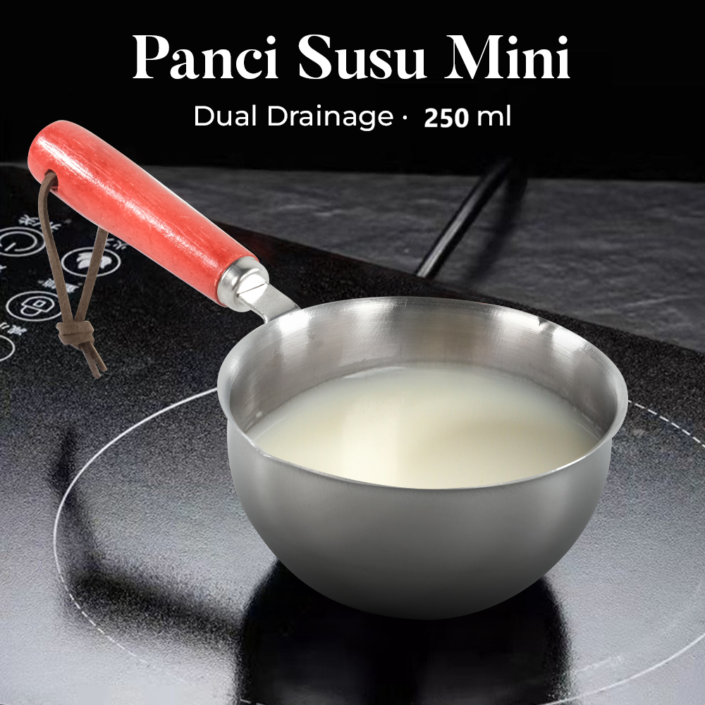 One Two Cups Panci Susu Mini Pan Stainless Steel 410 Dual Drainage - HK1