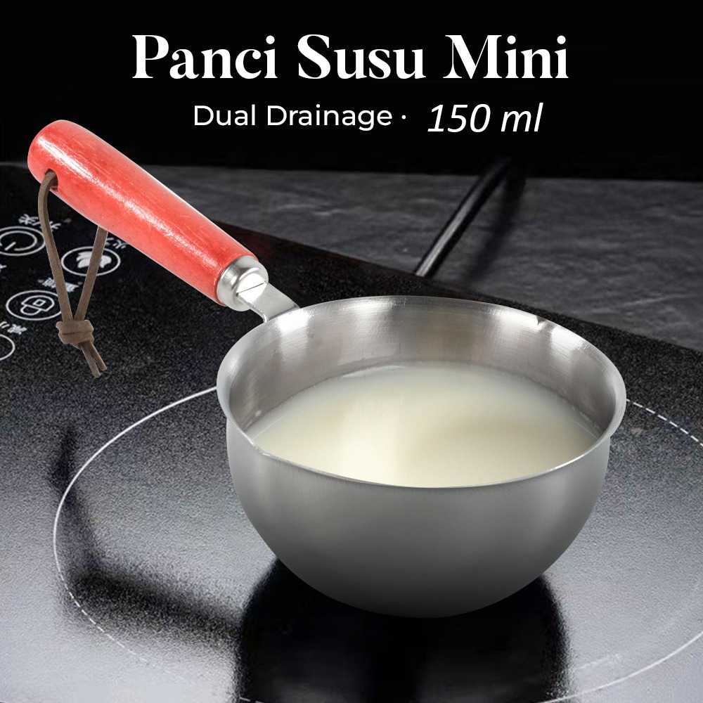 One Two Cups Panci Susu Mini Pan Stainless Steel 410 Dual Drainage - HK1