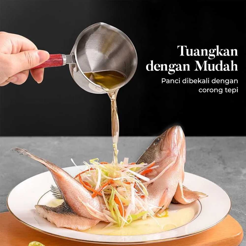 One Two Cups Panci Susu Mini Pan Stainless Steel 410 Dual Drainage - HK1