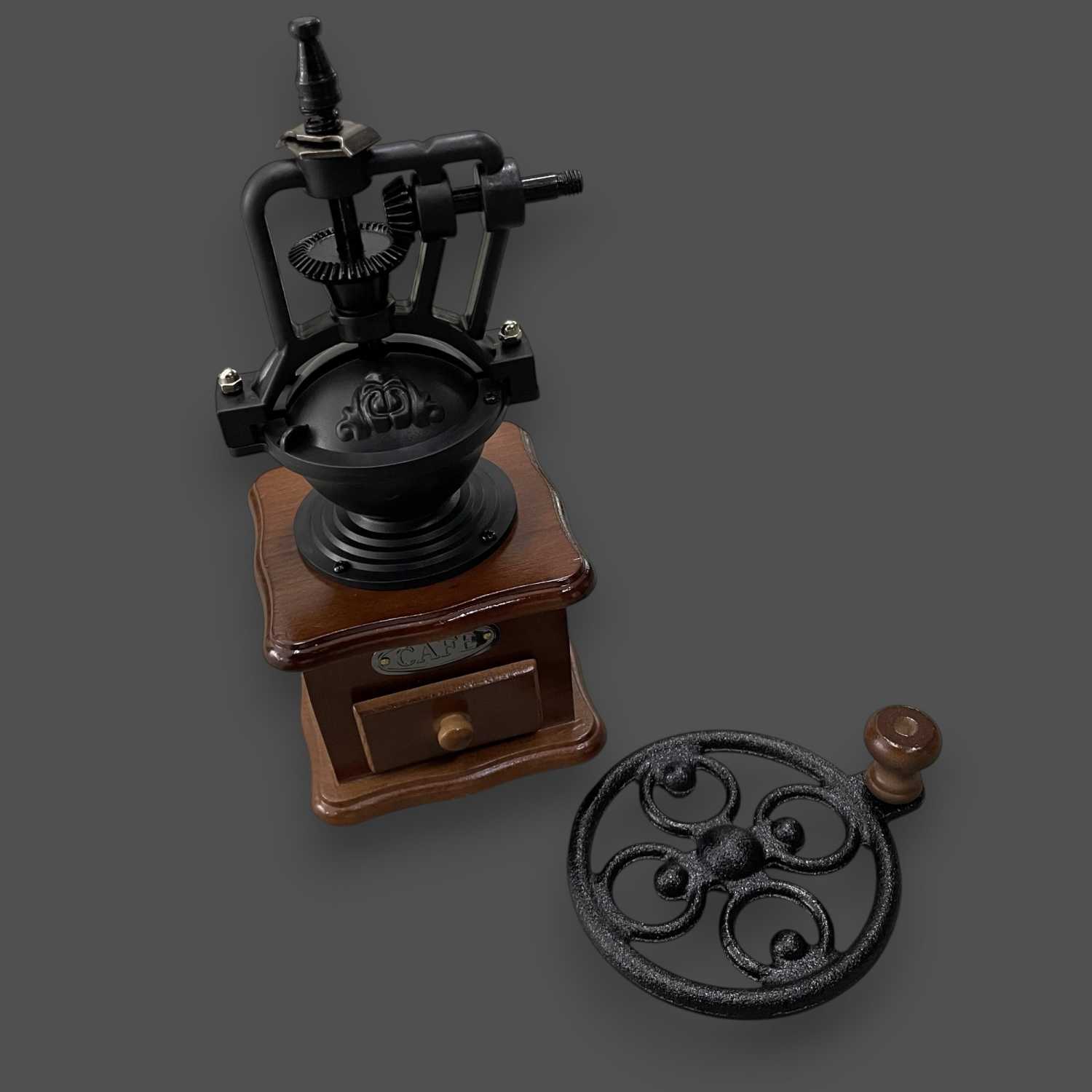 One Two Cups Alat Penggiling Kopi Manual Coffee Grinder Wood 30g - CW85532