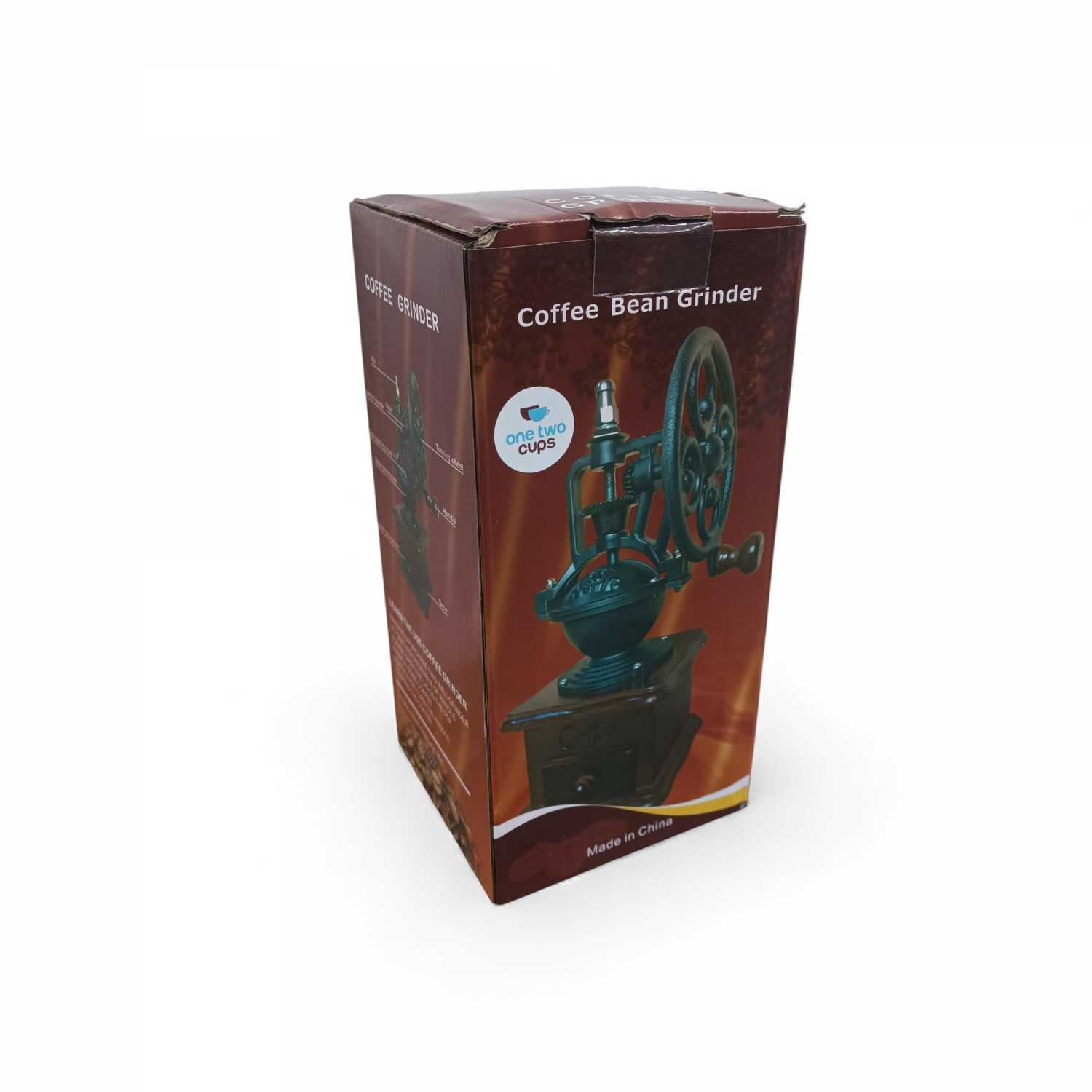 One Two Cups Alat Penggiling Kopi Manual Coffee Grinder Wood 30g - CW85532
