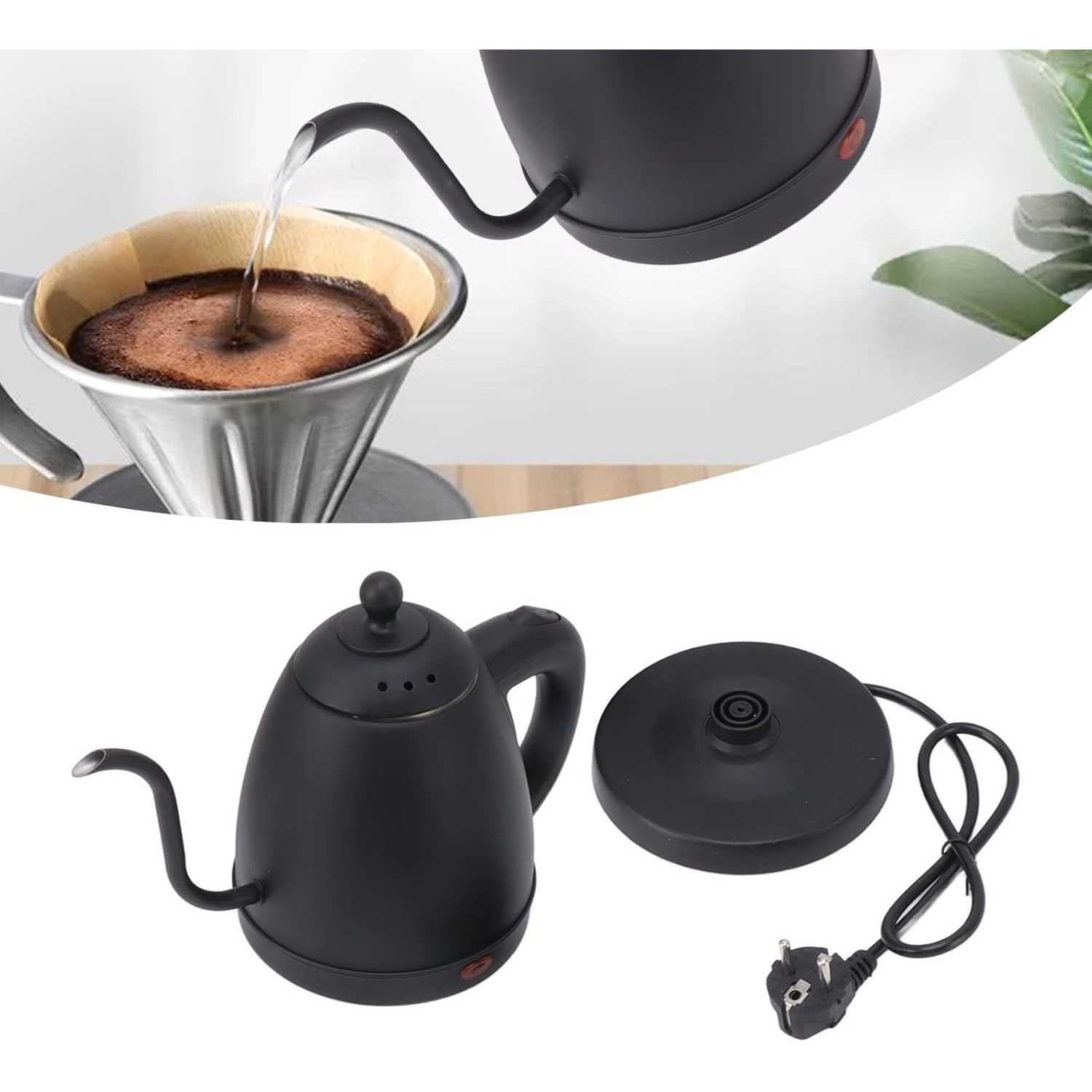 One Two Cups Teko Listrik Kopi Pemanas Air Leher Angsa 1.2L 1360W - INU101