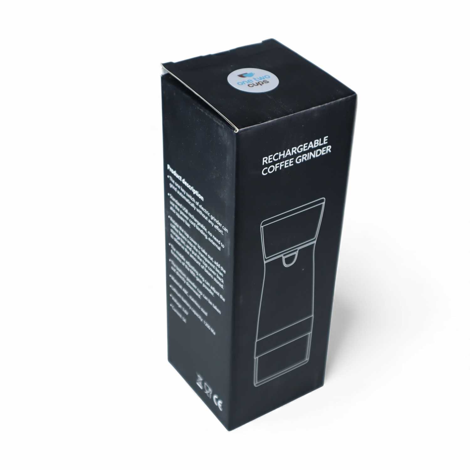 One Two Cups Alat Penggiling Kopi Elektrik Coffee Grinder 1200mAh - CRO-12