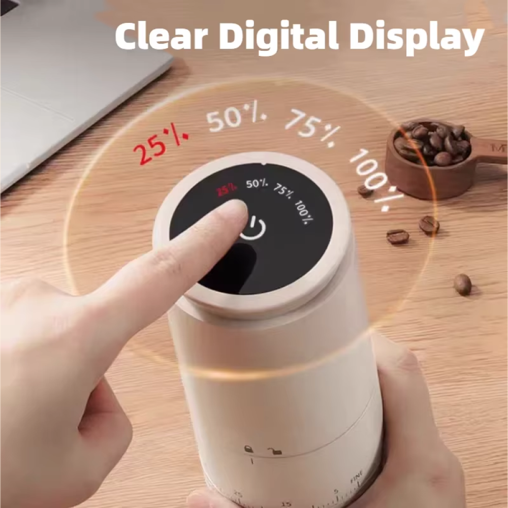 One Two Cups Penggiling Kopi Elektrik Coffee Grinder 2000mAh - HB-990