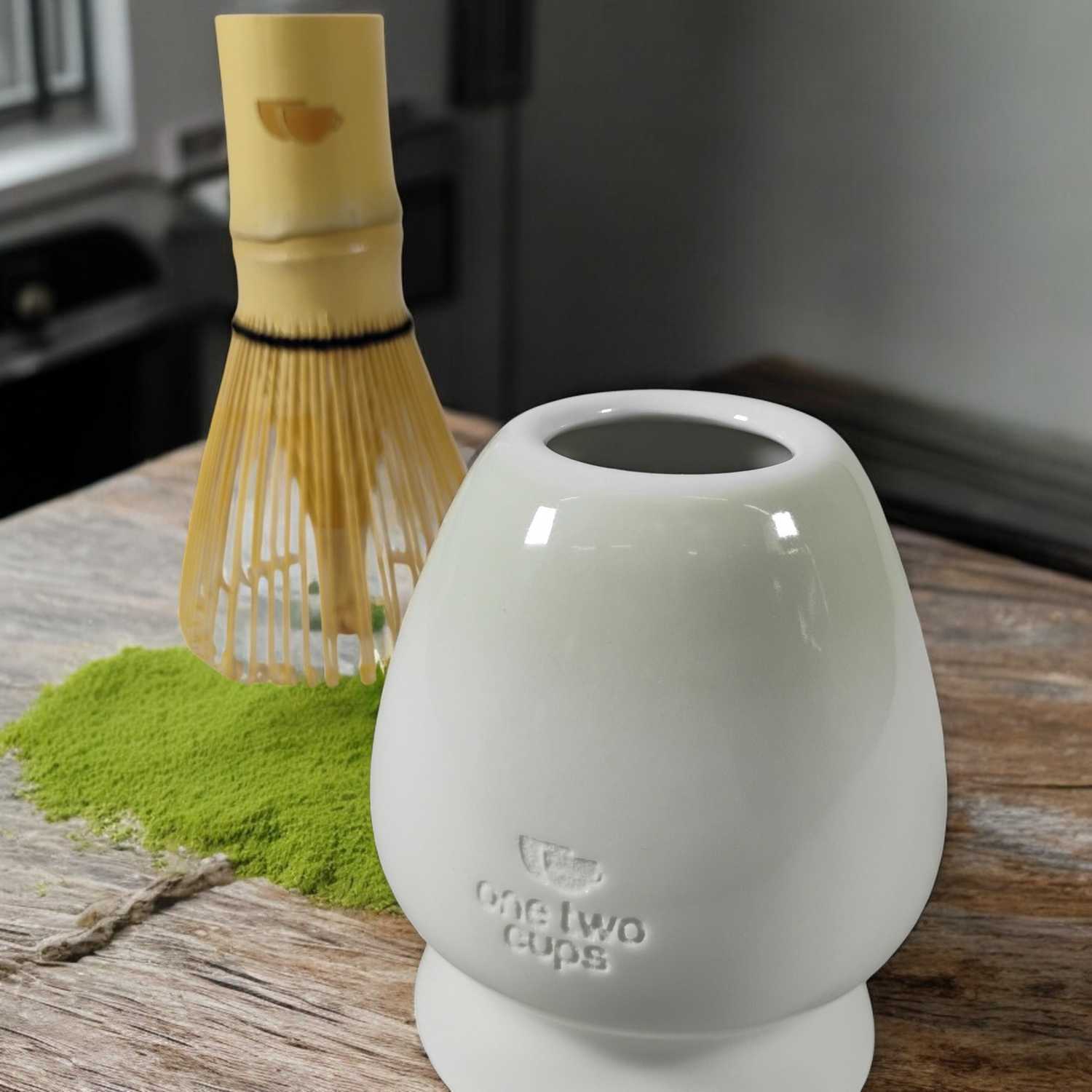 ginee_20260115153621271_5044901205.jpg One Two Cups Matcha Set Kit Chasen Whisk Stand Chashaku Spoon 4 PCS - NA-712