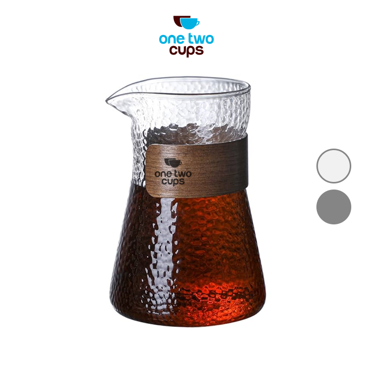 One Two Cups Teko Kopi Pour Over Coffee Server Glass Carafe 500ml - FM-5ML
