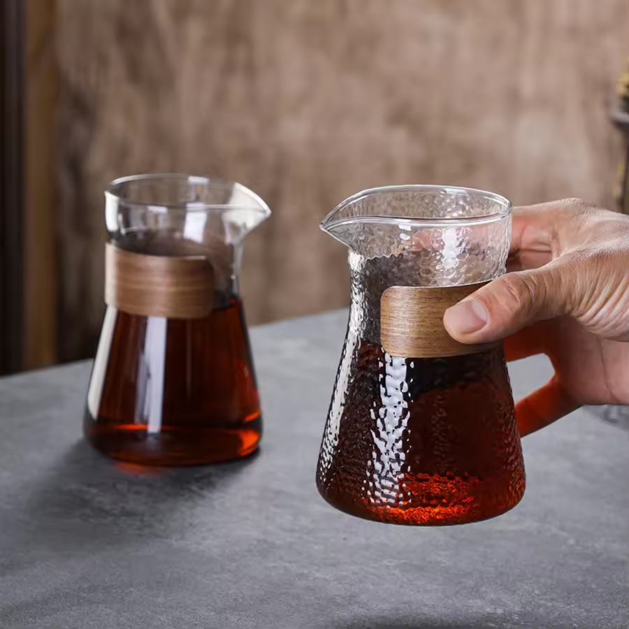 One Two Cups Teko Kopi Pour Over Coffee Server Glass Carafe 500ml - FM-5ML