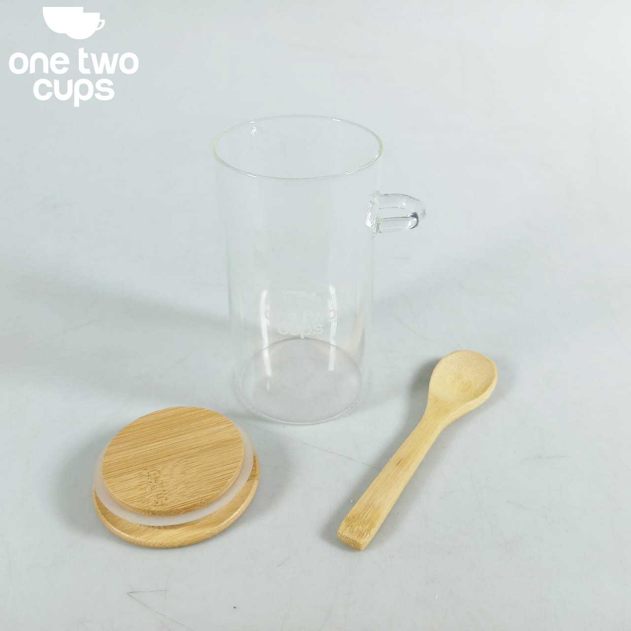 ginee_20260115153815675_2562866410.jpg One Two Cups Toples Kaca Penyimpanan Makanan Storage with Bamboo Lid - FM-LD1