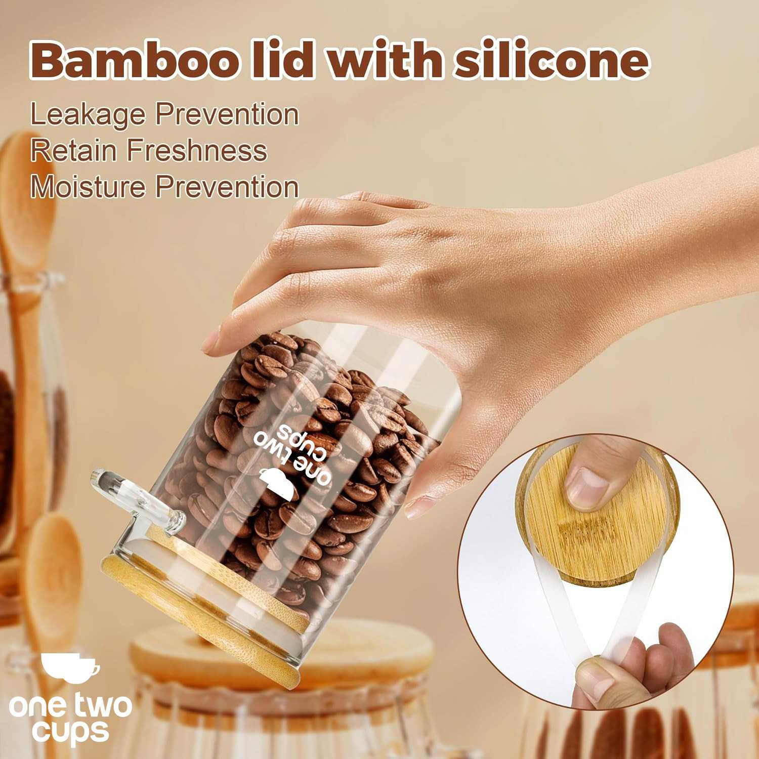 ginee_20260115153815707_5711158209.jpg One Two Cups Toples Kaca Penyimpanan Makanan Storage with Bamboo Lid - FM-LD1