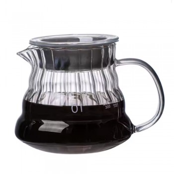 One Two Cups Teko Kopi Coffee Server V60 Drip Pour Over Borosilicate - XGS-36/60/80