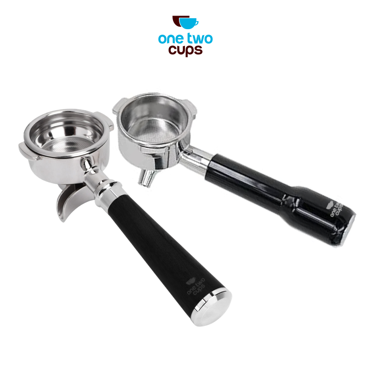 One Two Cups Portafilter Double Spout Stainless Steel 58mm - AL304