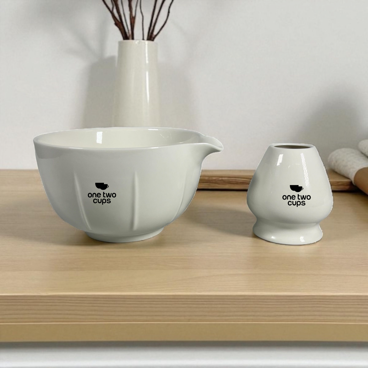 ginee_20260216151946254_5741792885.png One Two Cups Mangkuk Chawan Chasen Stand Japanese Matcha Bowl 420ml