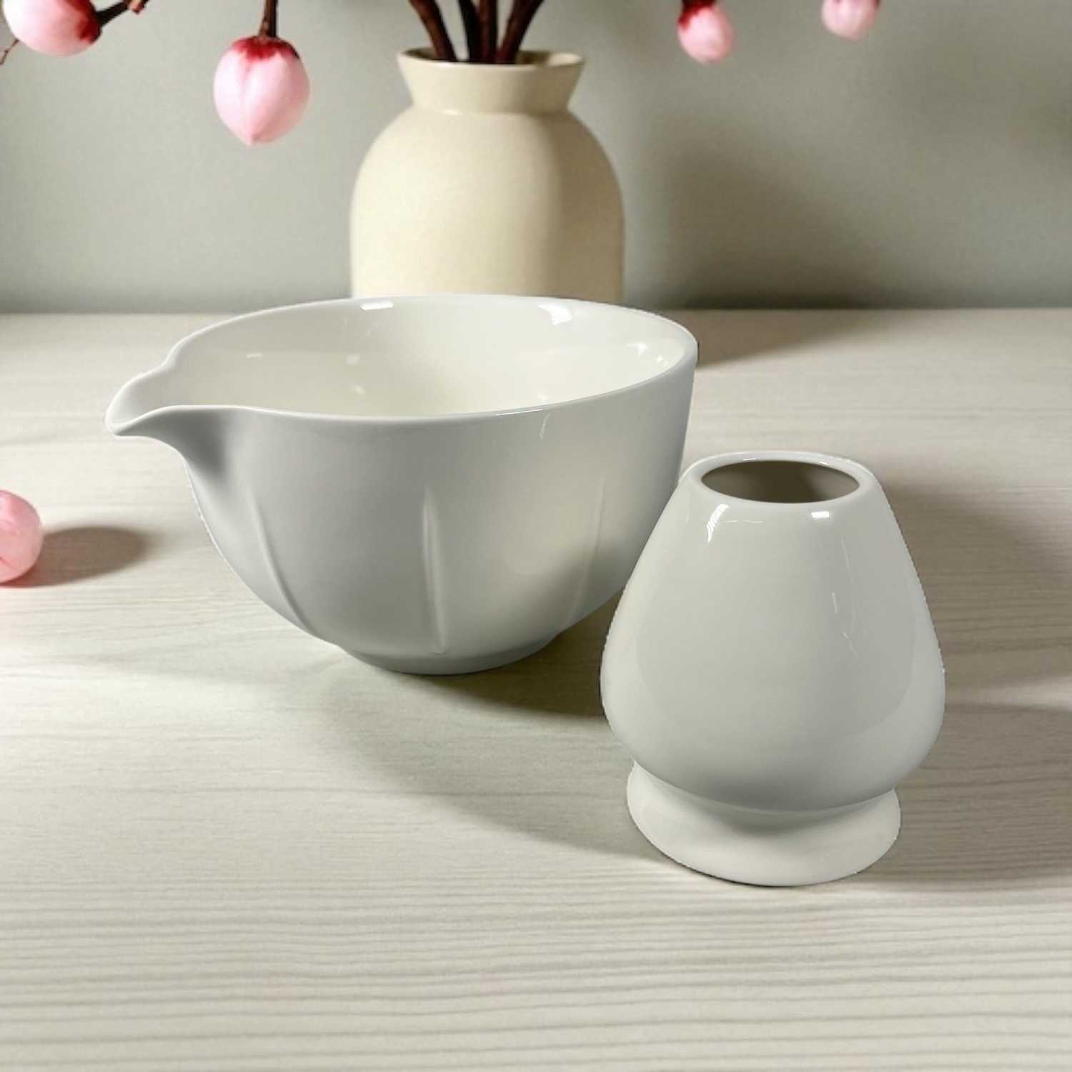 ginee_20260216151946512_8663597766.jpg One Two Cups Mangkuk Chawan Chasen Stand Japanese Matcha Bowl 420ml