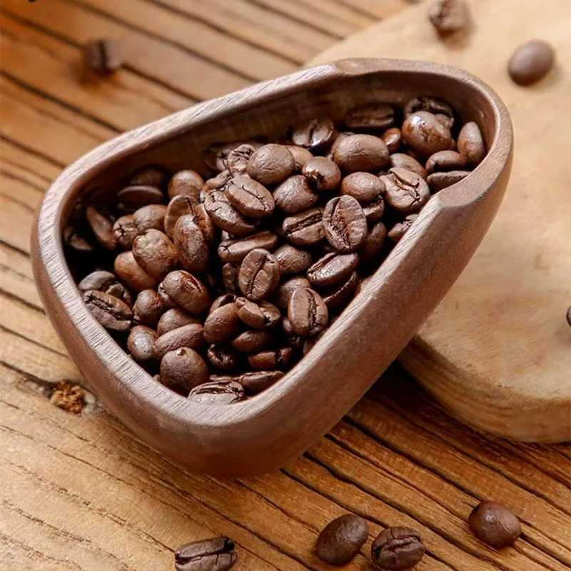 One Two Cups Coffee Dosing Tray Mangkok Takar Biji Kopi Walnut Wood - OX10