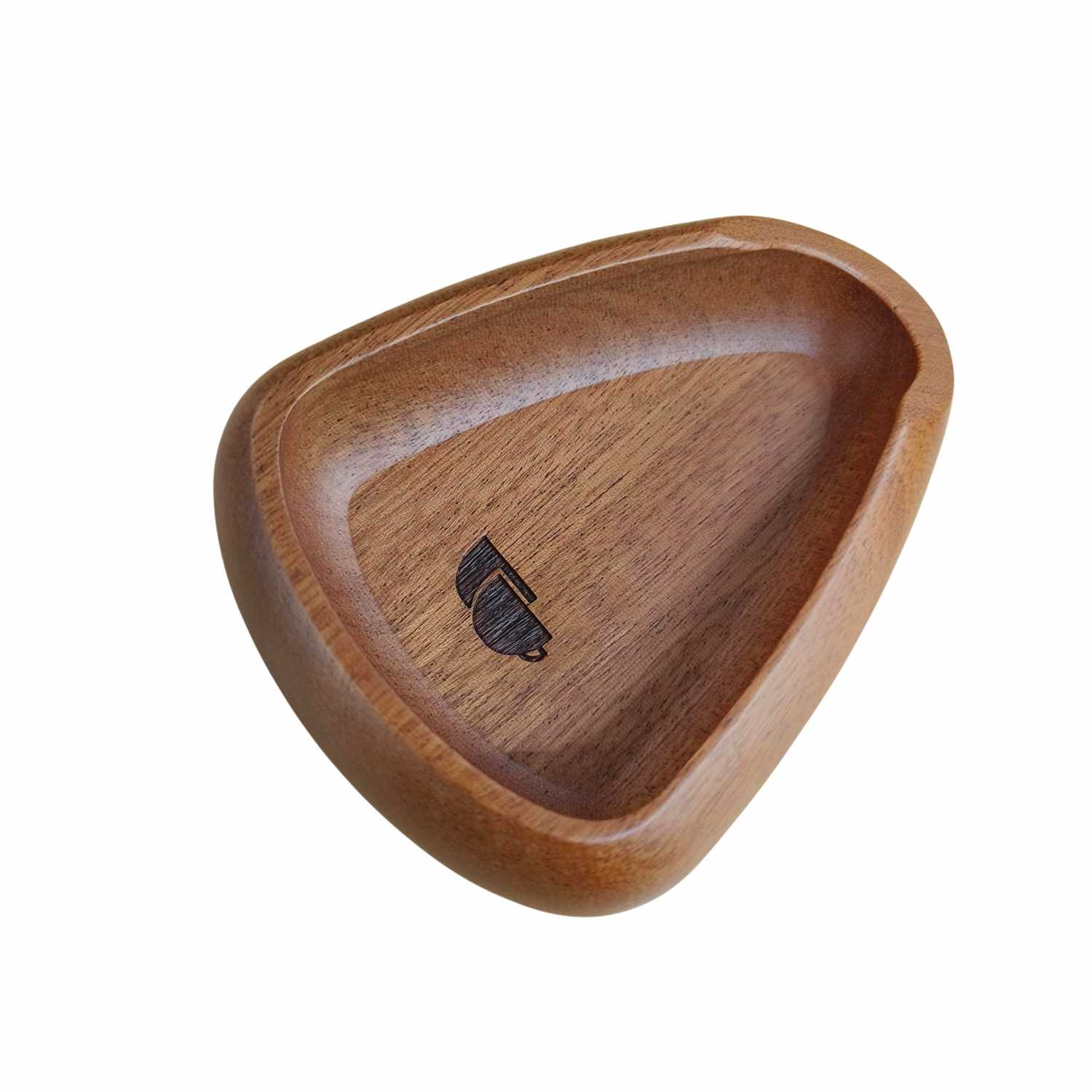 One Two Cups Coffee Dosing Tray Mangkok Takar Biji Kopi Walnut Wood - OX10