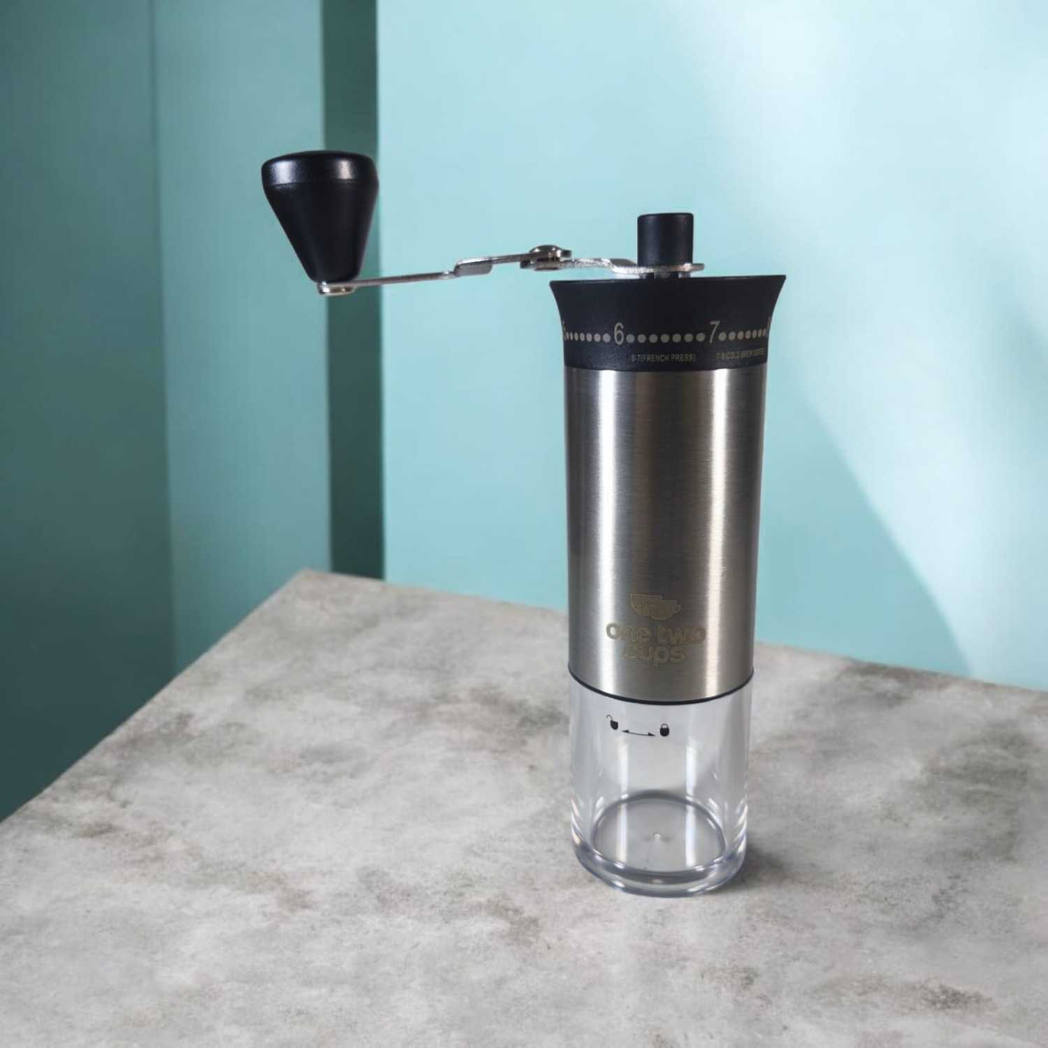 One Two Cups Alat Penggiling Kopi Manual Coffee Grinder Keramik - 5011 Pro-B