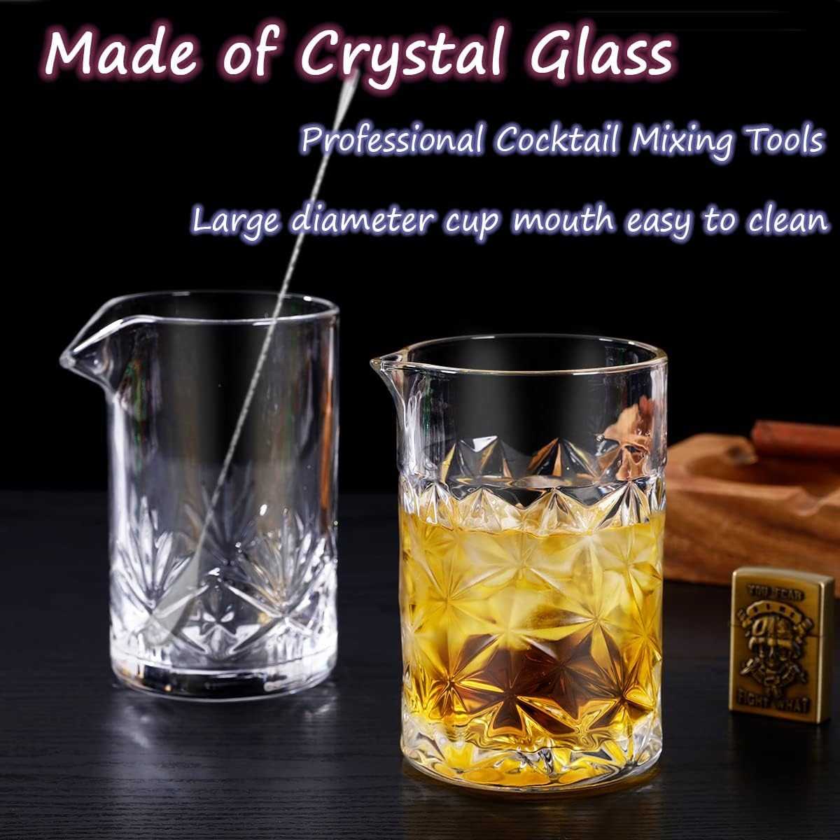 One Two Cups Gelas Mixer Bartender Cocktail Mixing Shaker Glass 700ml - GC011