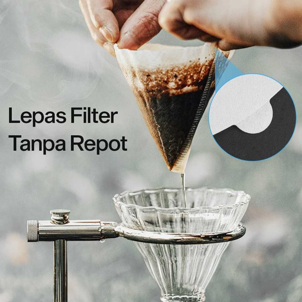 ginee_20260216152548230_1282298205.jpg One Two Cups Kertas Saringan Kopi Filter Paper V60 1-2Cups 100 PCS - V01