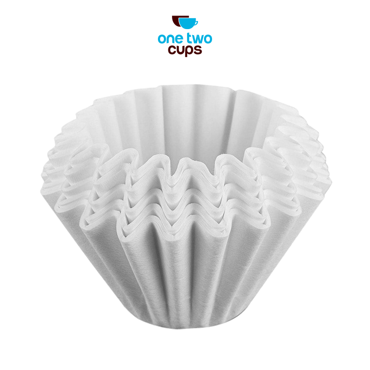One Two Cups Kertas Saringan Kopi Wave Filter Paper V60 1-4 Cup 50 PCS - W04