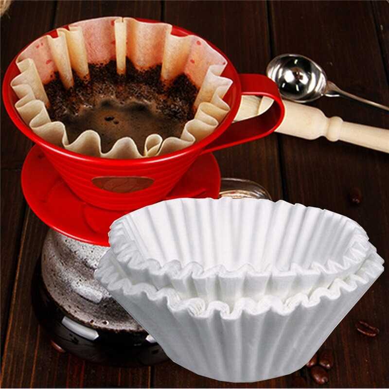 One Two Cups Kertas Saringan Kopi Wave Filter Paper V60 1-4 Cup 50 PCS - W04