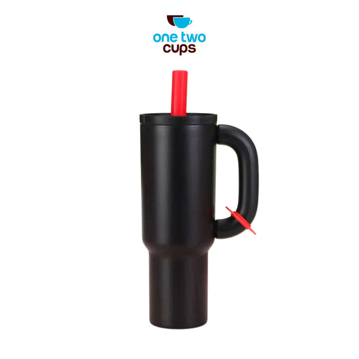 One Two Cups Botol Minum Tumbler Air Panas Dingin Handle Straw 1.2L - YS-1200