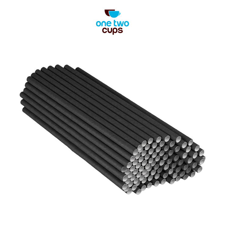 ginee_20260216153600321_4436390656.png One Two Cups Sedotan Kertas Bungkus Eco Paper Straw 6x197mm 100 PCS - QW95
