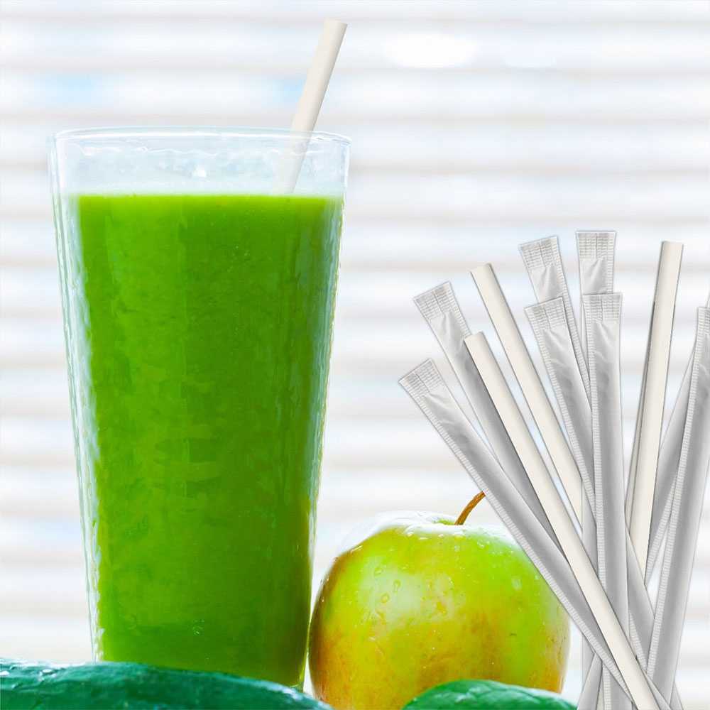 ginee_20260216153600513_0640550713.jpg One Two Cups Sedotan Kertas Bungkus Eco Paper Straw 6x197mm 100 PCS - QW95