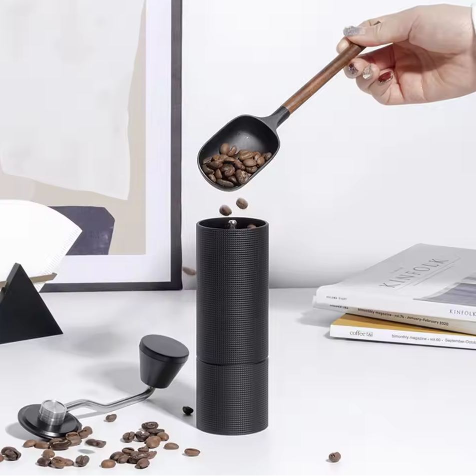 One Two Cups Penggiling Kopi Manual Coffee Grinder Stainless Steel - 7057