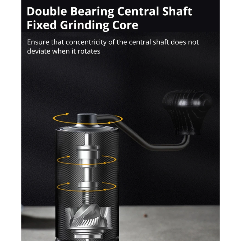 One Two Cups Penggiling Kopi Manual Coffee Grinder Stainless Steel - 7057