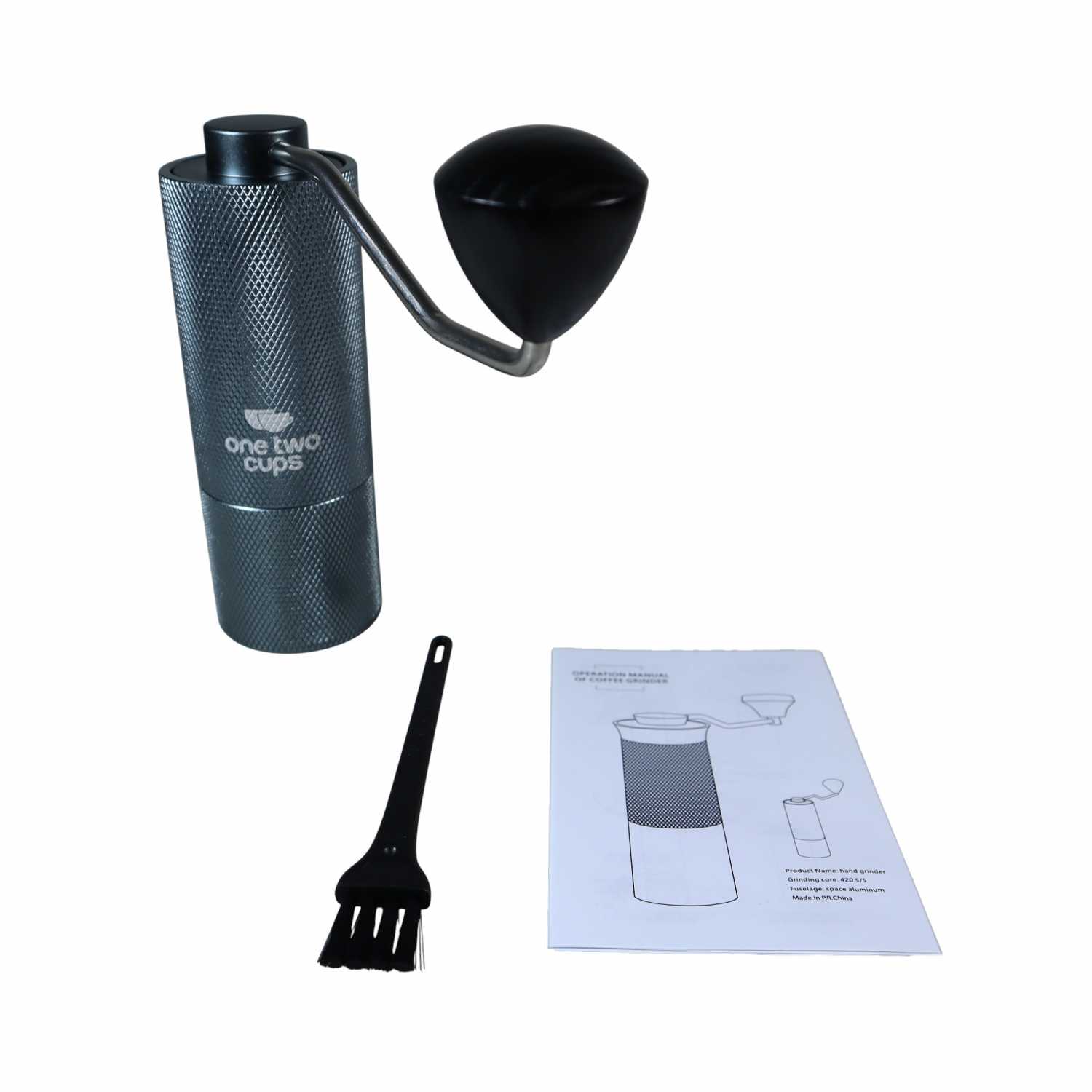 One Two Cups Penggiling Kopi Manual Coffee Grinder Stainless Steel - 7057