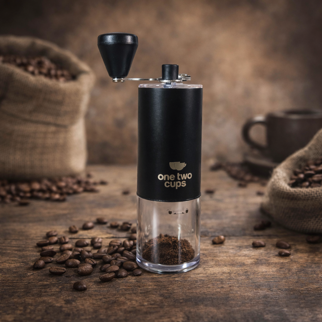 One Two Cups Alat Penggiling Kopi Manual Coffee Grinder Ceramic Core - 4011