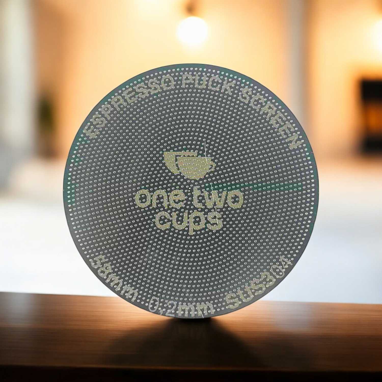 One Two Cups Puck Screen Portafilter Espresso 150 Micron 58mm 0.2mm - KH2