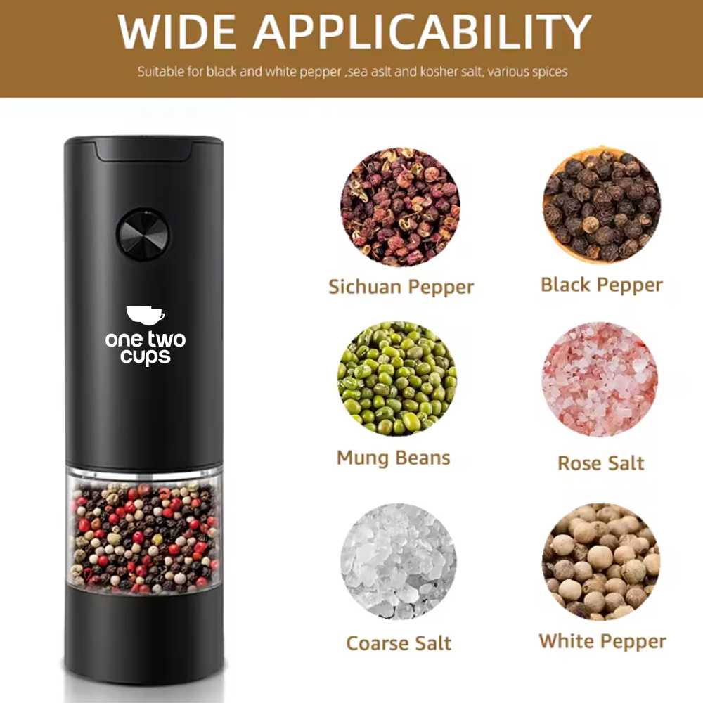 ginee_20260226162519805_1714673177.jpg One Two Cups Alat Penggiling Biji Lada Elektrik Spice Grinder 70ml - KYMQ-44B