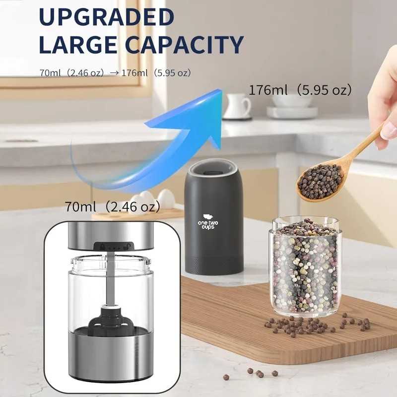 ginee_20260226162714051_4333009876.jpg One Two Cups Alat Penggiling Lada Elektrik Spice Grinder Automatic - KYMQ-61B