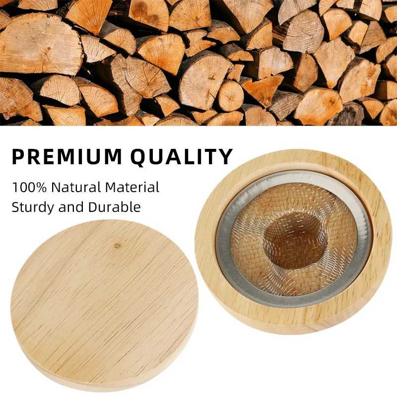 One Two Cups Set Alat Pengasap Cocktail Wooden Smoker Kit with 5 Chips - SK-300