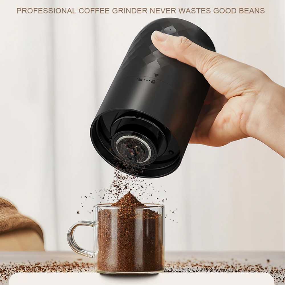 One Two Cups Alat Penggiling Kopi Elektrik Coffee Grinder 1800mAh - KMDJ-3A