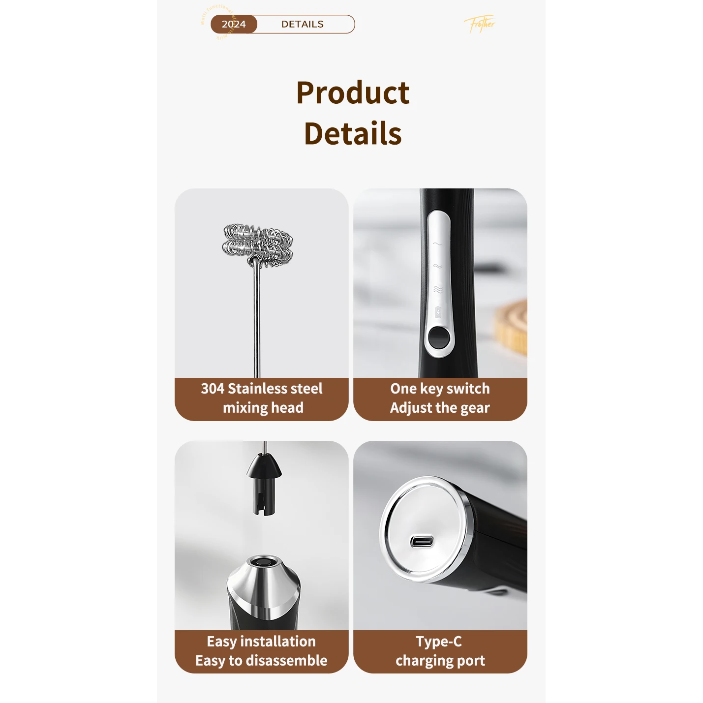 ginee_20260226163554079_6502216253.png One Two Cups Hand Mixer Mini Pengocok Telur Kopi Milk Frother 1200mAh - FM-NPW